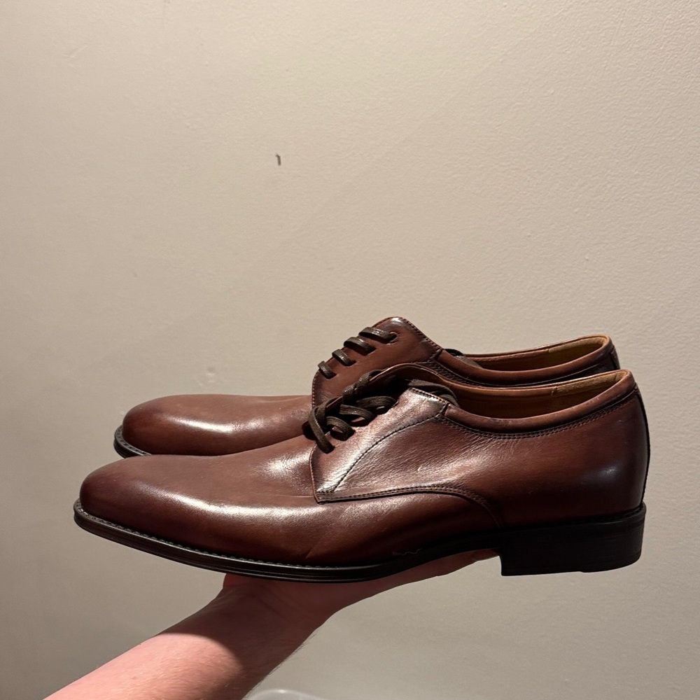 Florsheim Rich Brown Leather Oxfords - Picture 4 of 4